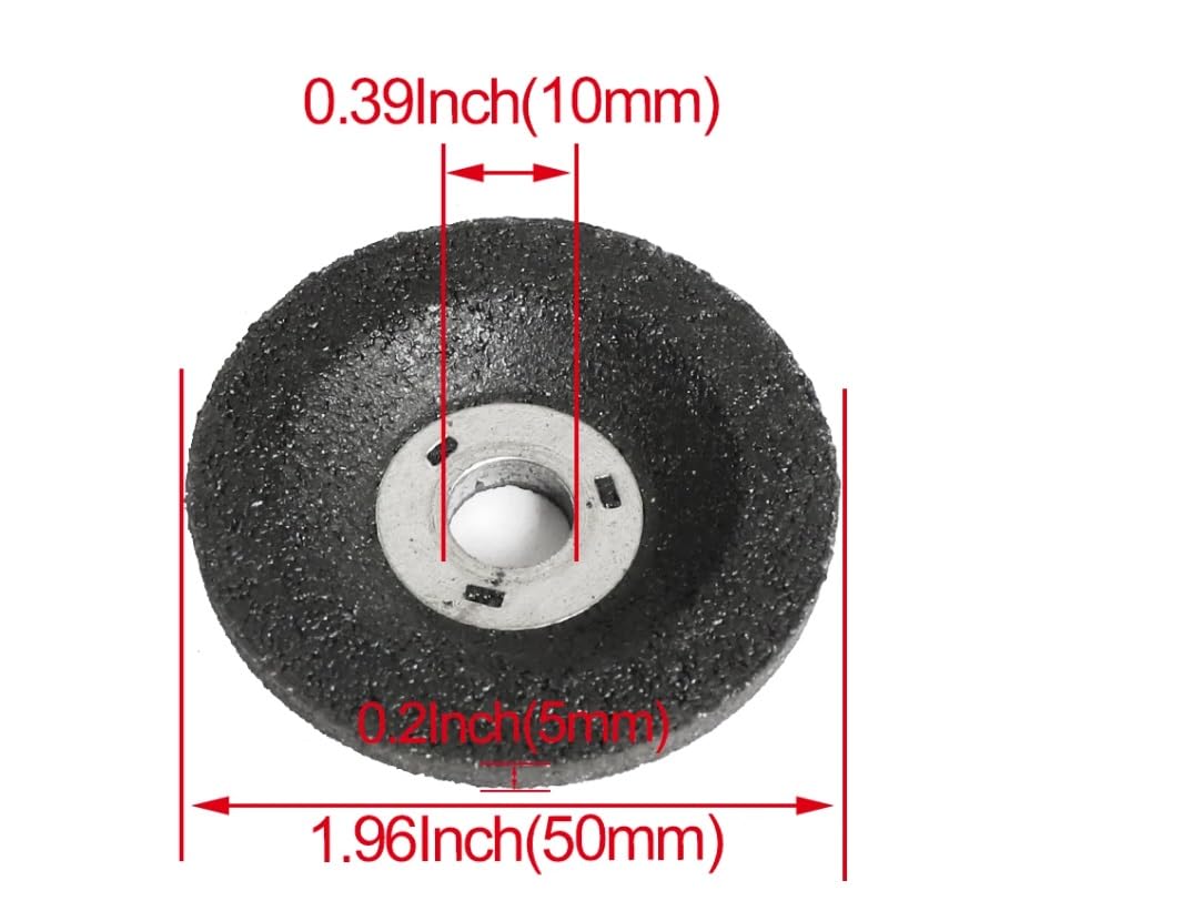 Muelas abrasivas de 2" for mini amoladora angular de gases de 2 pulgadas, 25 piezas