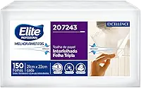 Papel Toalha Interfolhado Folha Tripla Com 150 Folhas