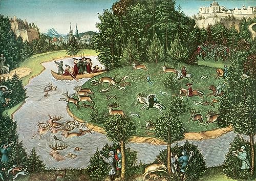Affiche Marcus Curtius Lucas Cranach peinture poster art mural décoration maison salon 60x90cm