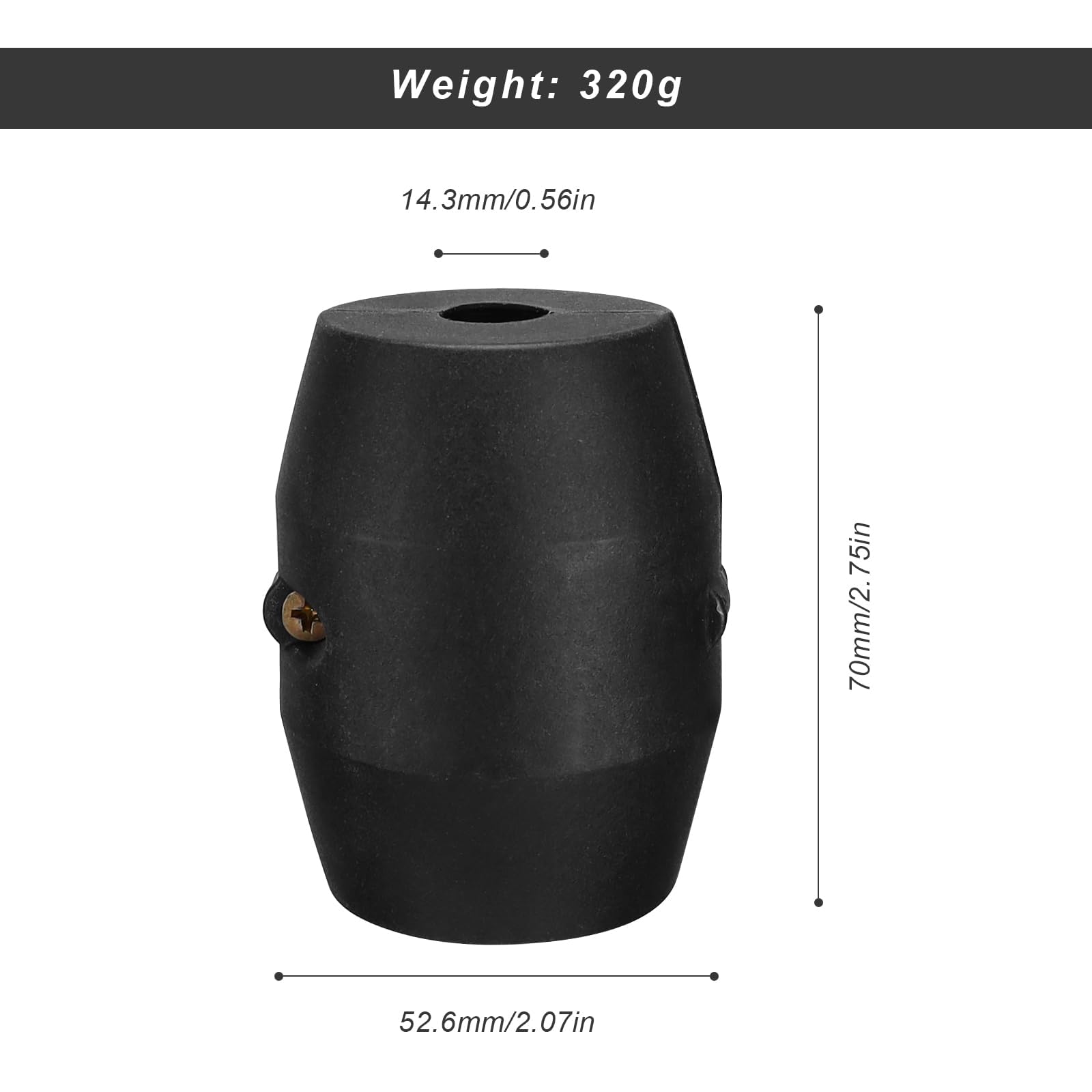 Peso de Manguera, Peso de la Manguera de la Cocina, Contrapeso Negro, Antifugas Duradero con Tornillos, Adapta a Mayoría de Mangueras de Grifo