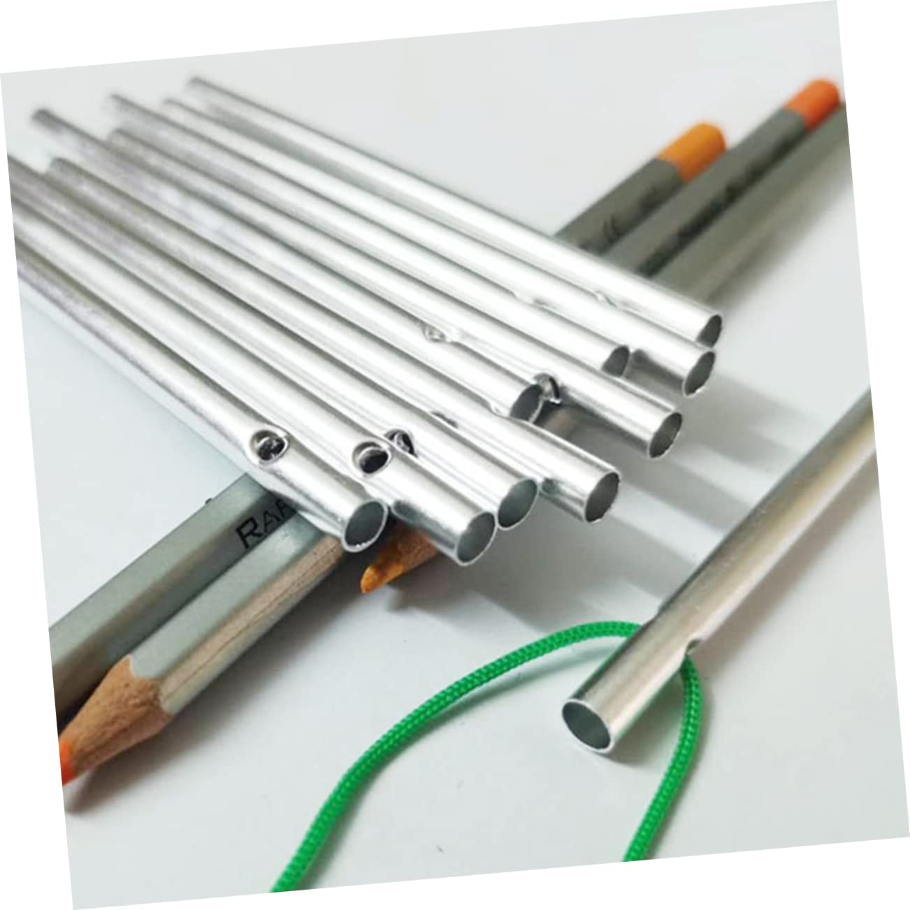 YARNOW 48pièces Tubes pour Bricolage De Carillons à Vent Matériaux pour Décoration Extérieure
