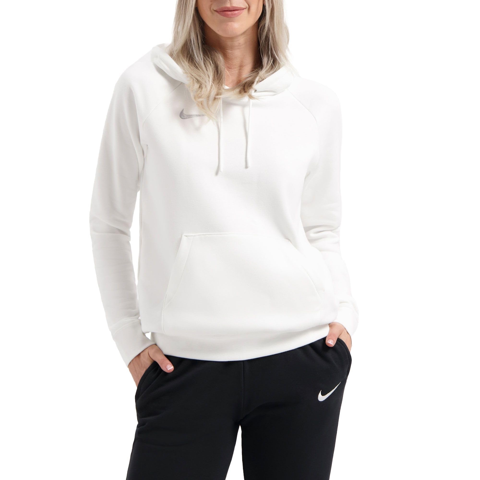 Nike Kobiety Team Club 20 Bluza Z Kapturem Damska CW6957 Bluza z Kapturem, Biały, XL