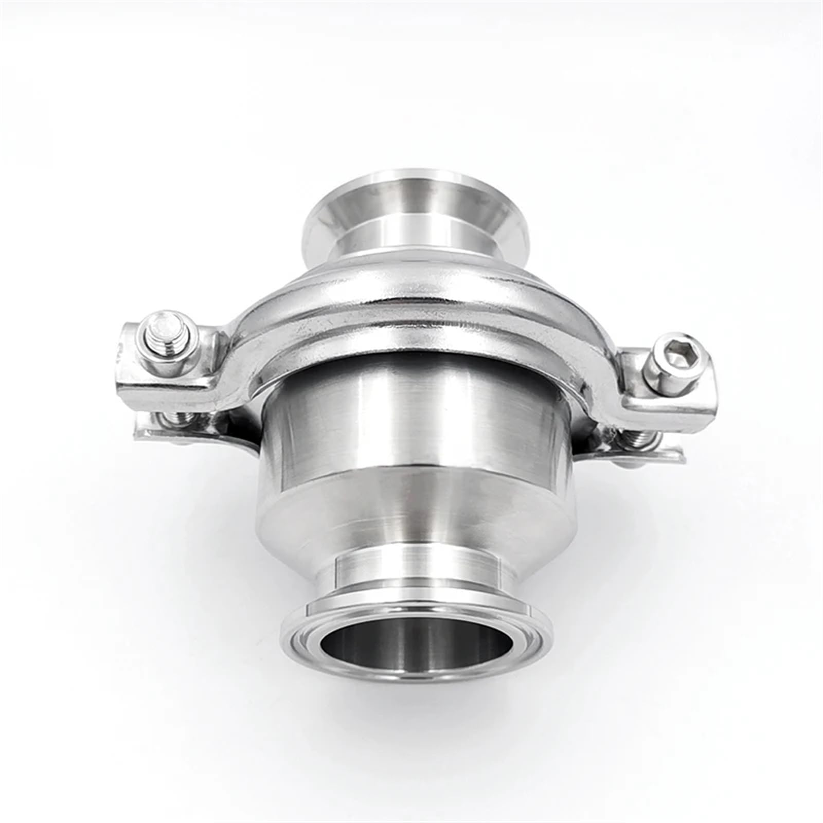 HDPHCRIUN 3/4'' 1'' 1.5'' 2'' 2. 3'' Tri Clamp Check Valve One Way Flow Valves Stainless Steel 304(51mm Ferrule 64)