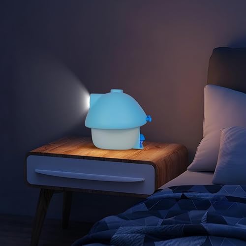 Miniatura 6 de Lindo humidificador de casa de hongos, humidificador pequeño de niebla fría de 10.1 fl oz, mini humidificador de aire portátil recargable por USB