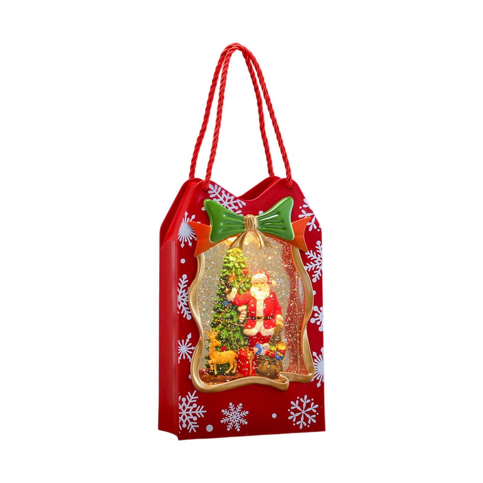 Buxuaaaa Christmas Snow Ball Music Box with Water Activated Snowfalls and Festival Melodies for Homes Holiday Decors Christmas Snow Ball Music Box