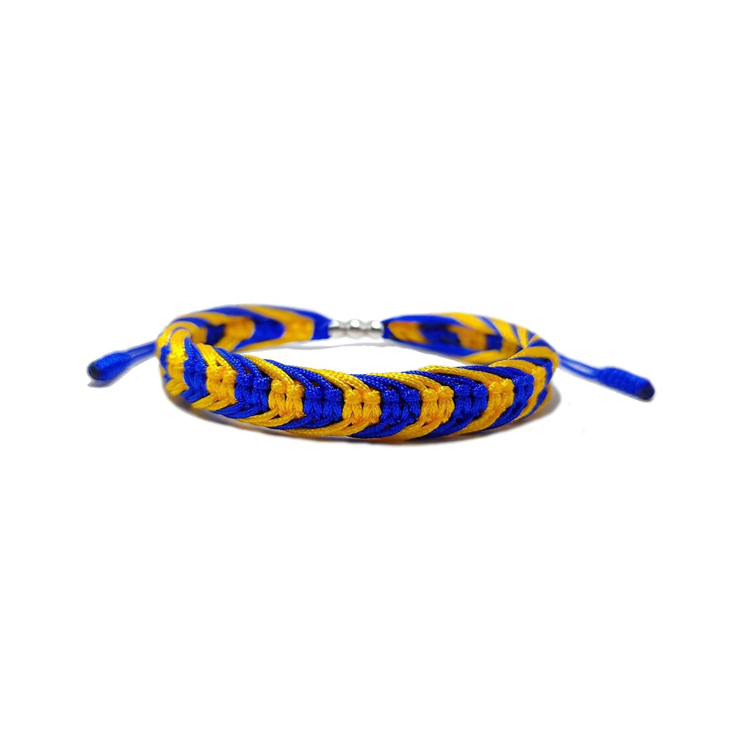 LAMIBEE Country Proud, Country Flag Color Tibetan Wrist Wrap Bracelet, Amulet and Boho Style Rope Bracelet and Bangles for Women, Men, String Thread Bracelets