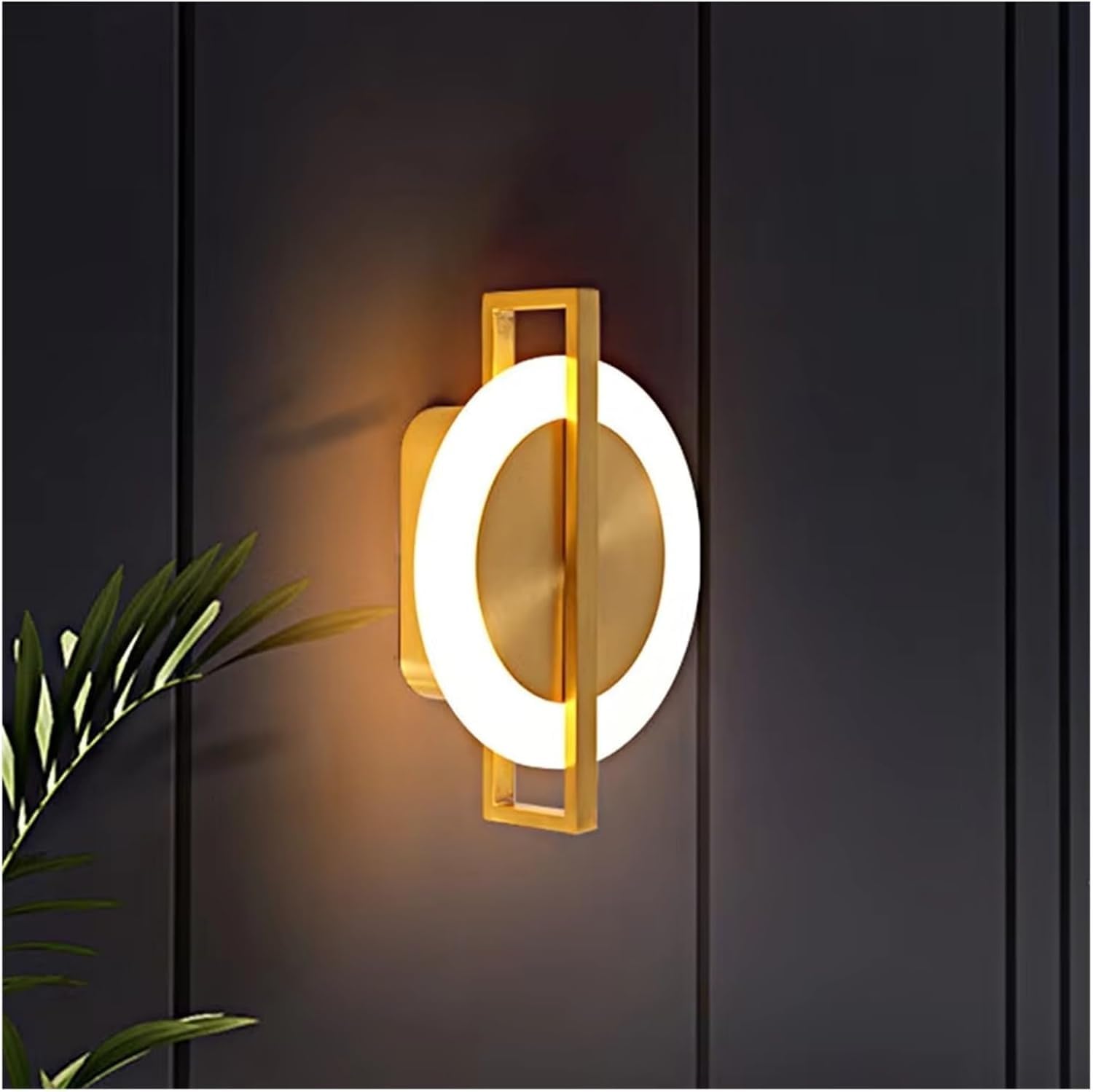 Cwcqgh Light Copper Luxury Aisle Wall Lamp Porch Corridor Cloakroom Home Led Ing,Modern