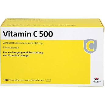 Vitamin C 500 Film-Coated Tablets Pack of 100