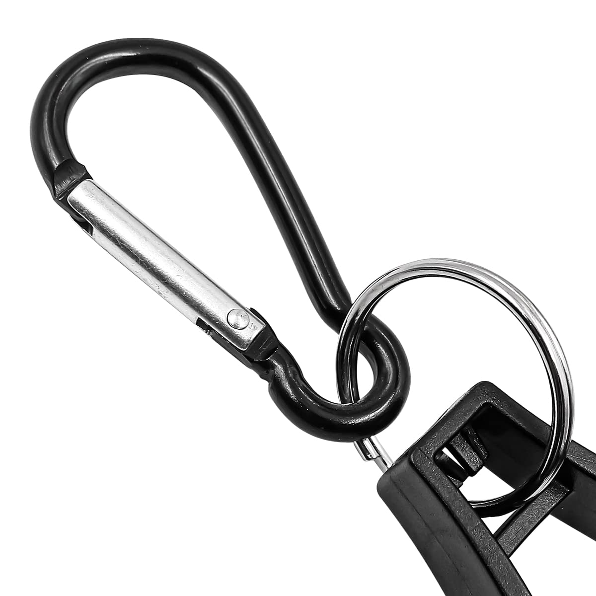 Hsthe Sea 4 Pezzi Porta Guanti Clip per Guanti Antiscivolo per Guanti da Lavoro Costruzione Chiave Asciugamano per Casco -Nero