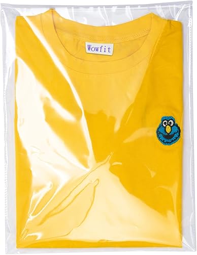 Wowfit 50 bolsas de plástico de celofán transparente de 9 x 12 pulgadas, bolsas de celofán resellables autosellantes ideales para ropa, camisas, disponible en Yaxa Costa Rica