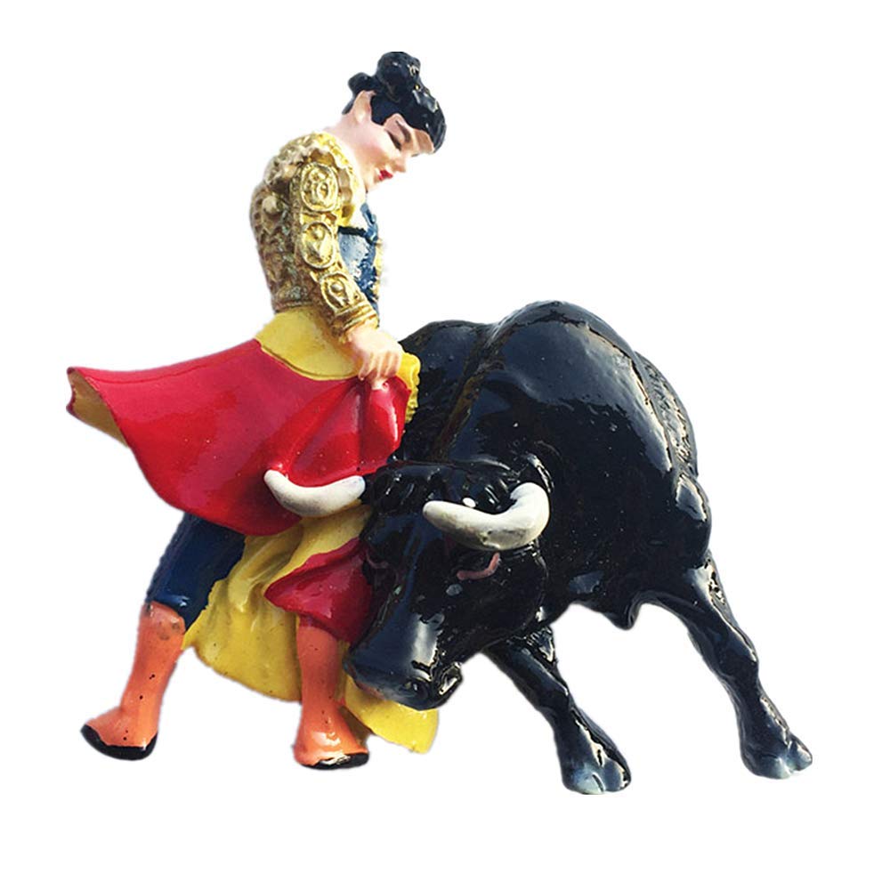 Muyu Magnet Bullfighting Show Spain Bullfighting Show Of Spain 3D Fridge Magnet Tourist Souvenir Gift Home Kitchen Decoration Magnetic Sticker Spain Refrigerator Magnet Collection