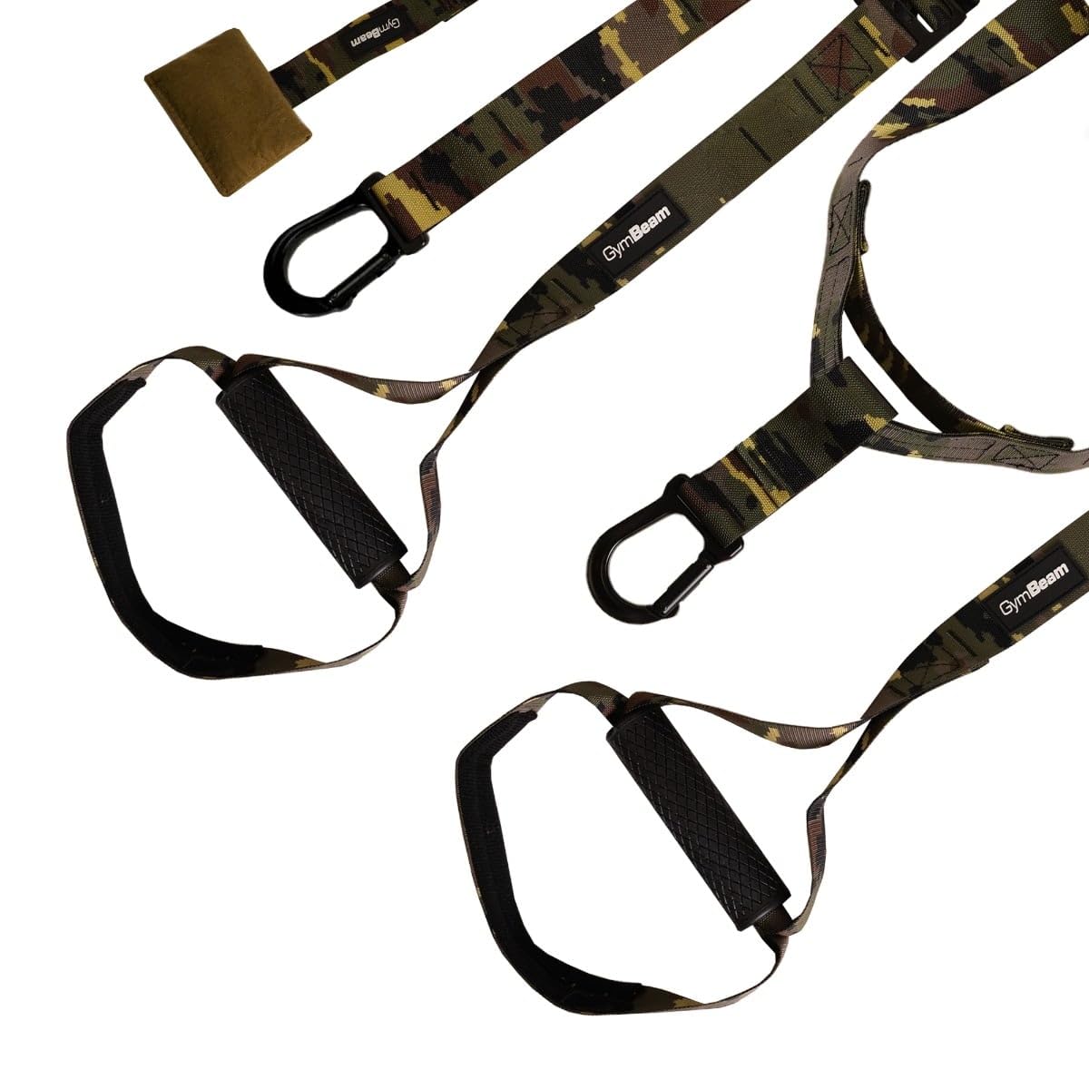 GymBeam Set de Entrenamiento en suspensión Correas Profesionales para Entrenamiento Corporal Completo en casa y al Aire Libre. Equipo de Fitness Ajustable con Anclaje para