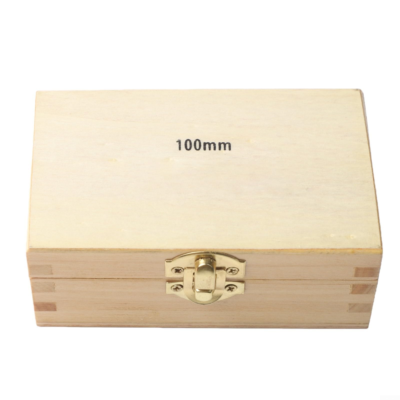 Nivel de tira de acero industrial de 100 mm con precisión de 0,02 mm, base de ranura en V para herramienta maquinista para planitud y medición de ángulo pequeño, incluye caja de madera