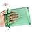 HRX Package 100pcs Organza Bags Green, 5x7 inch Mesh Drawstring Gift Bags Jewelry Pouches for Christmas Candy Party Favor