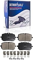 Vista 144 de Detroit Axle - Pastillas de freno para Dodge Dart 2013-2016 2014 2015 pastillas de freno de cerámica con reemplazo delantero y trasero de hardware