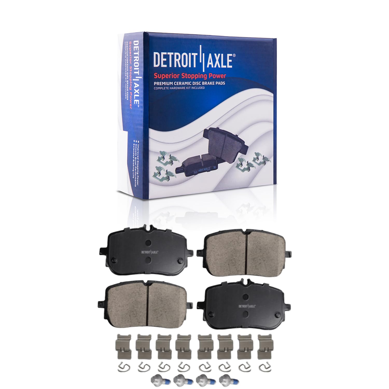 Detroit Axle - Front Brake Pads for 2019-2024 Mercedes-Benz CLA250