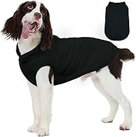 Vista 37 de FUAMEY Chaleco de forro polar para perros pequeños, sudaderas cálidas y elásticas para perros con agujero para correa, suéter suave de cuello alto