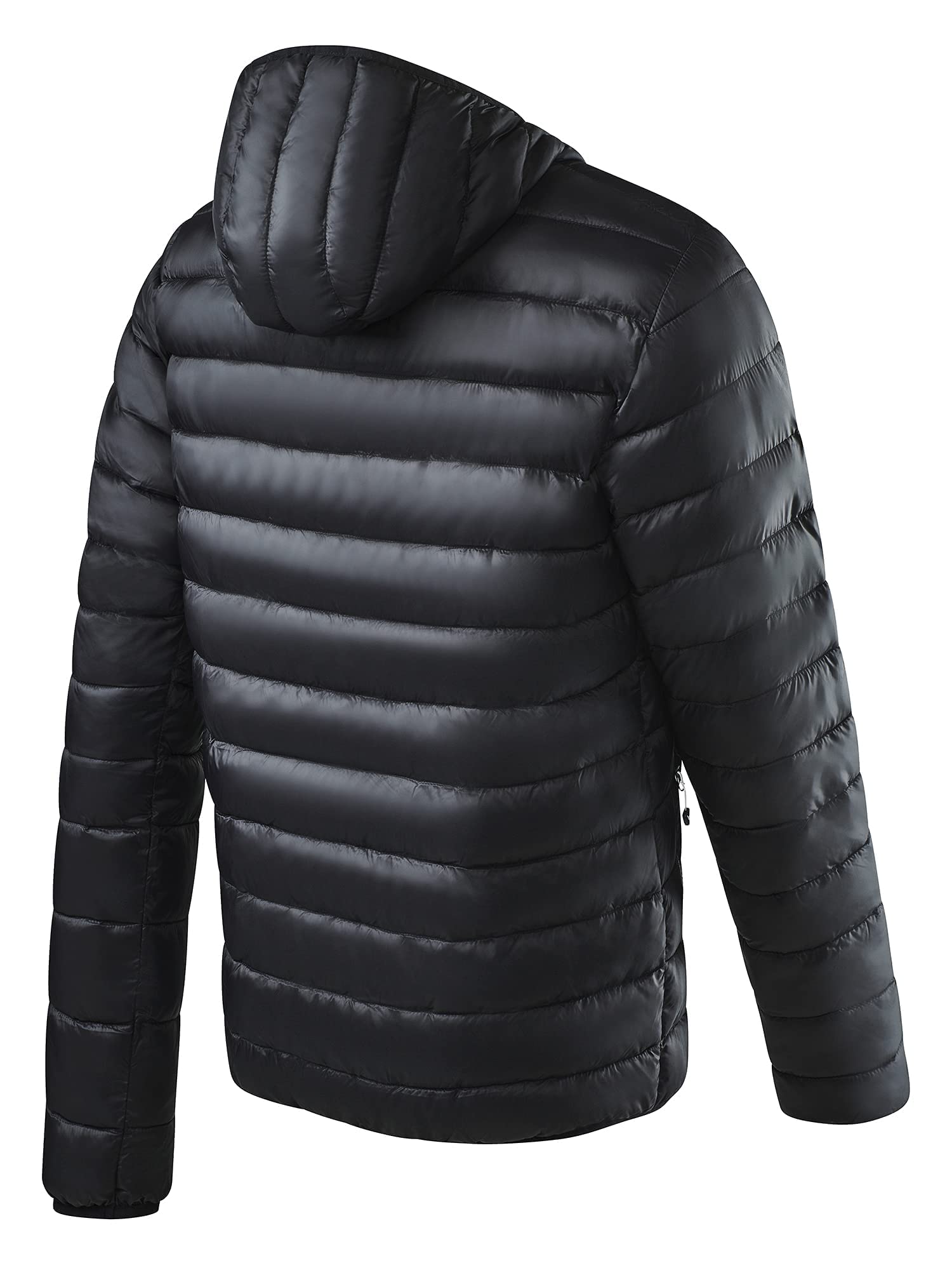 Black Crevice Herren Steppjacke I leichte Steppjacke in verschiedenen Farben & Größen I wind- & wasserabweisend Herren-Jacke I Steppjacke mit Kunstfaserfüllung I Steppjacke mit Kapuze