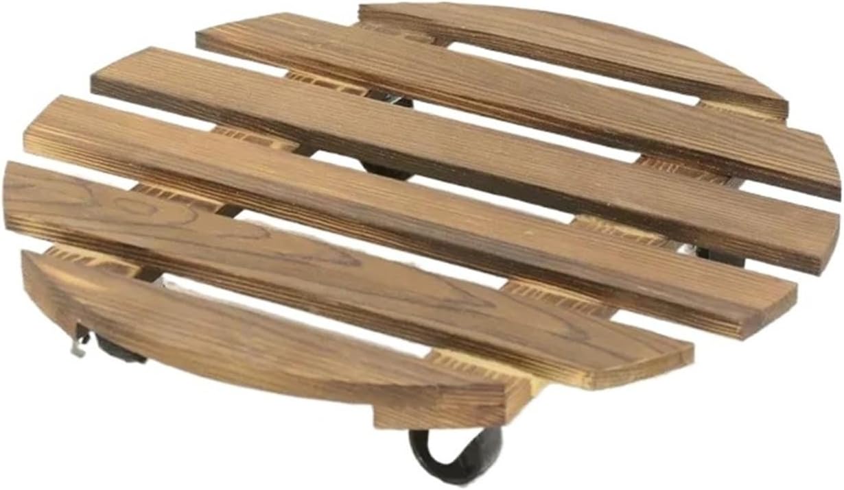 Plant Pot Tray with Wheels Base for Easy Moving Indoor Outdoor Potted Plants(40x40x6.5cm)