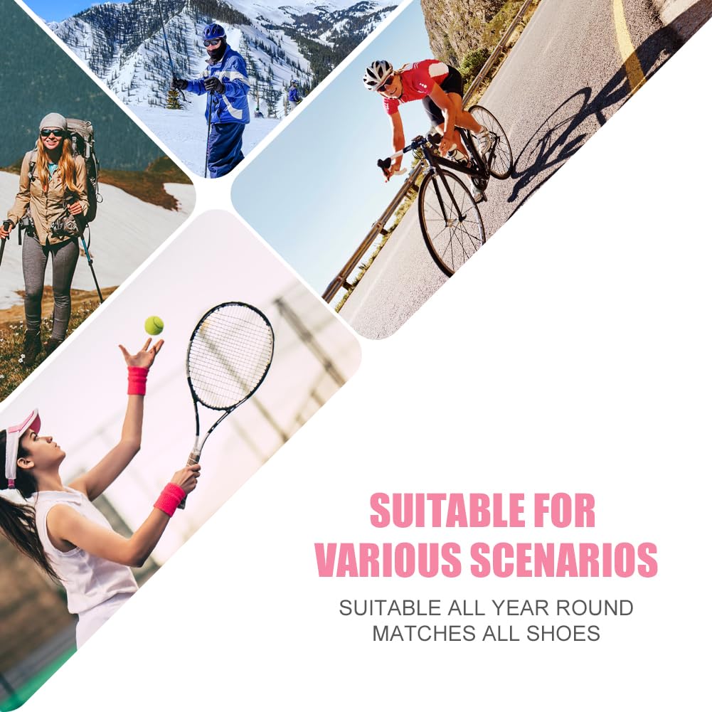 Damskie skarpety do chodzenia, 5 par, damskie, amortyzowane, sporty termiczne, wygodne, bawełniane, odporne na pęcherze, grube skarpety