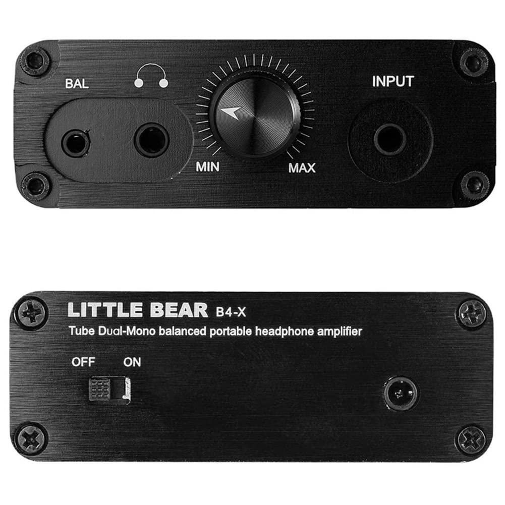 Energetic B4-X Amplificatore per Cuffie Portatile Dual-Mono con Tubo Un Vuoto Amplificatore Audio Stereo Bilanciato Dual-Mono Amplificatore per Cuffie Audio Spina Europea
