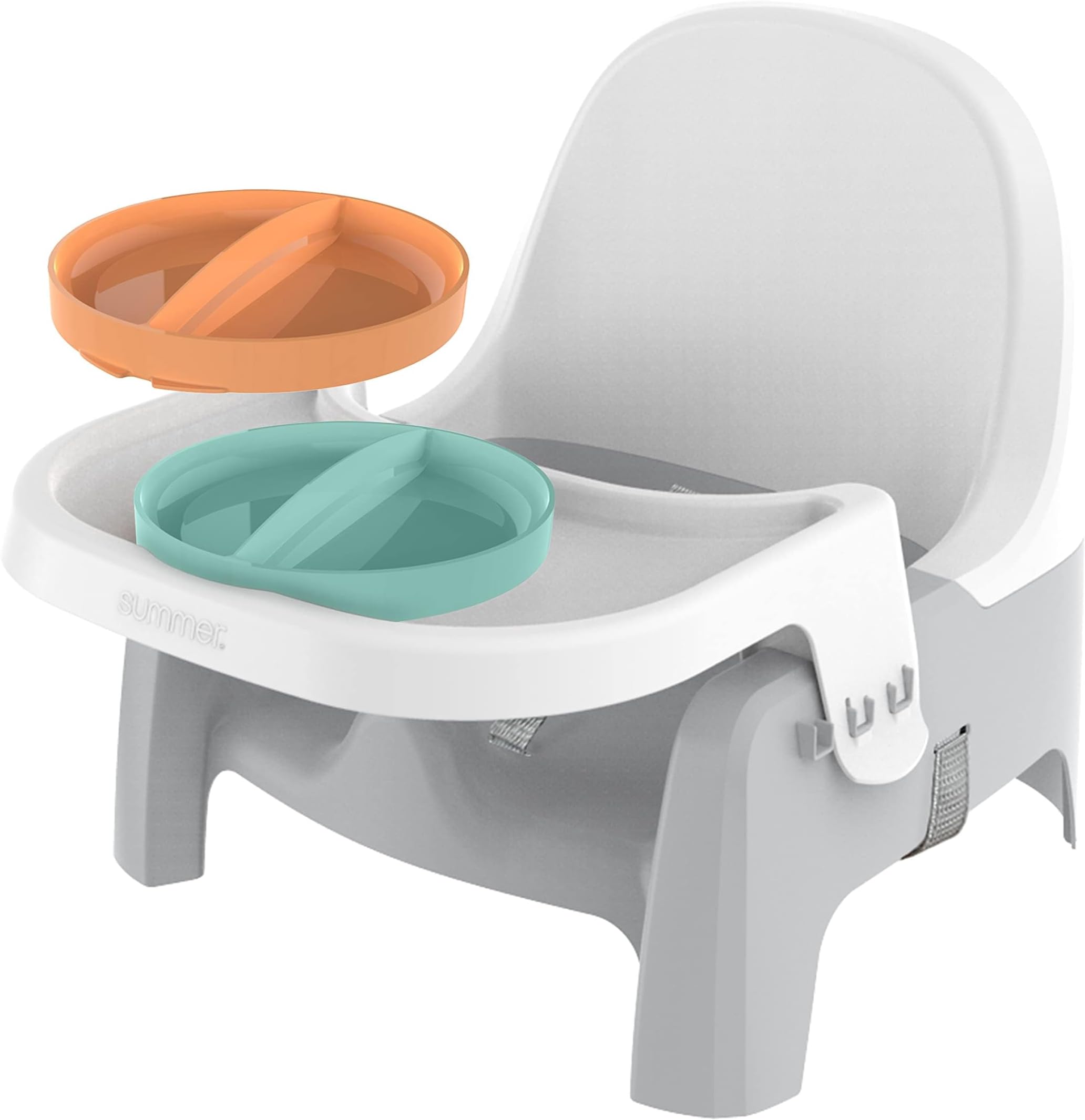 Ingenuity Deluxe Learn-to-Dine Feeding Seat – Infant and Toddler Feeding Chair and Booster Seat with Tray and 2 Snap-in Plates