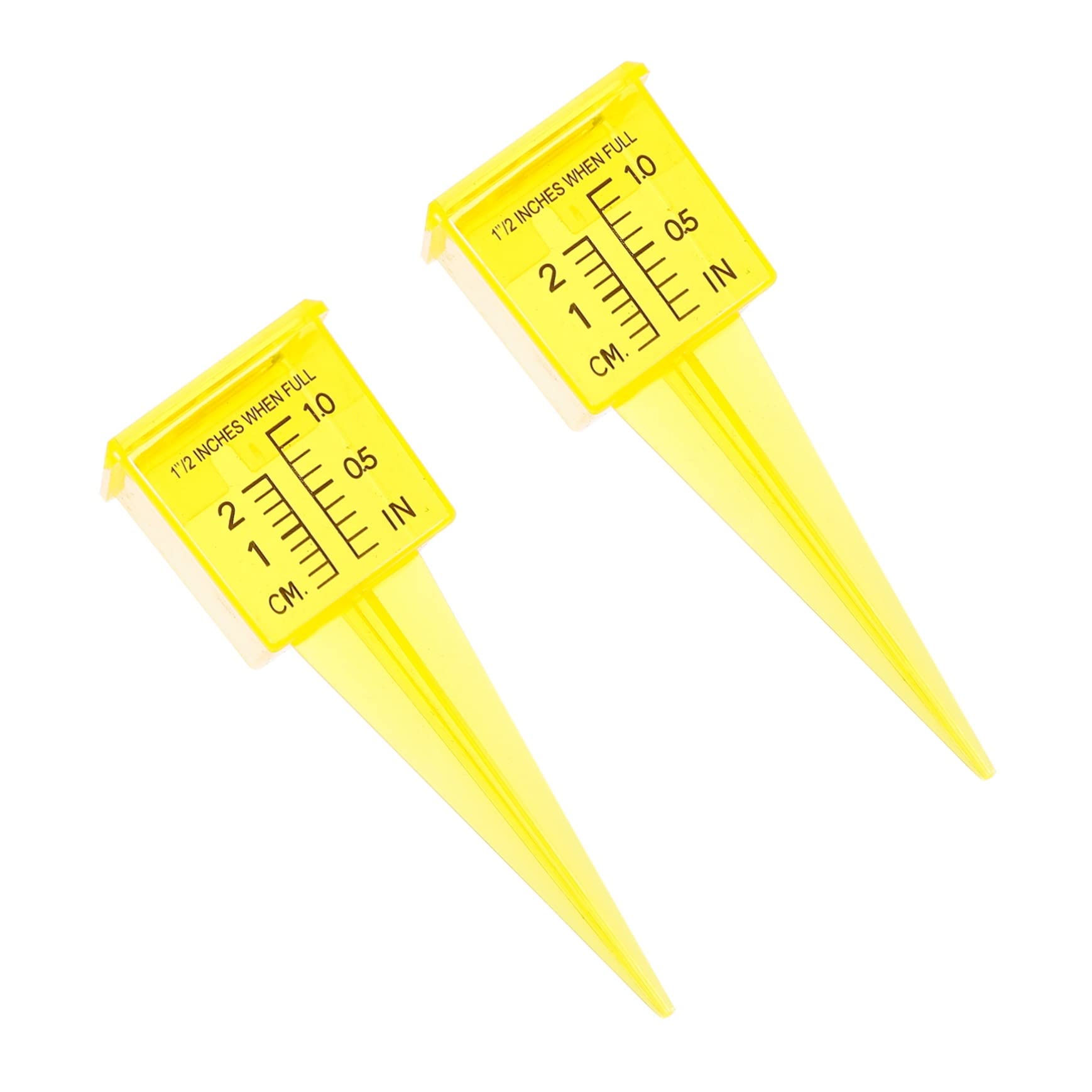 FUNOMOCYA 2Pcs Rainfall Gauge Wide Mouth Outdoor Measuring Tool for Accurate Precipitation Measurement Garden Lawn and Easy to Install and Read