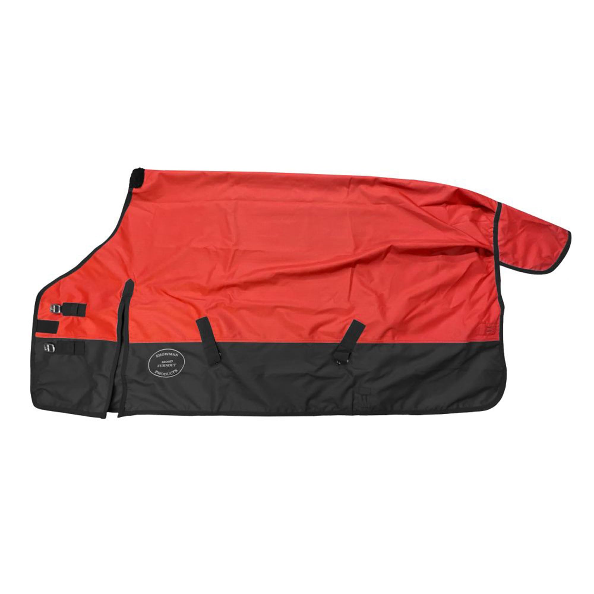 Showman 1200 Denier Ripstop Nylon Turnout Waterproof Horse Sheet (Red, 76