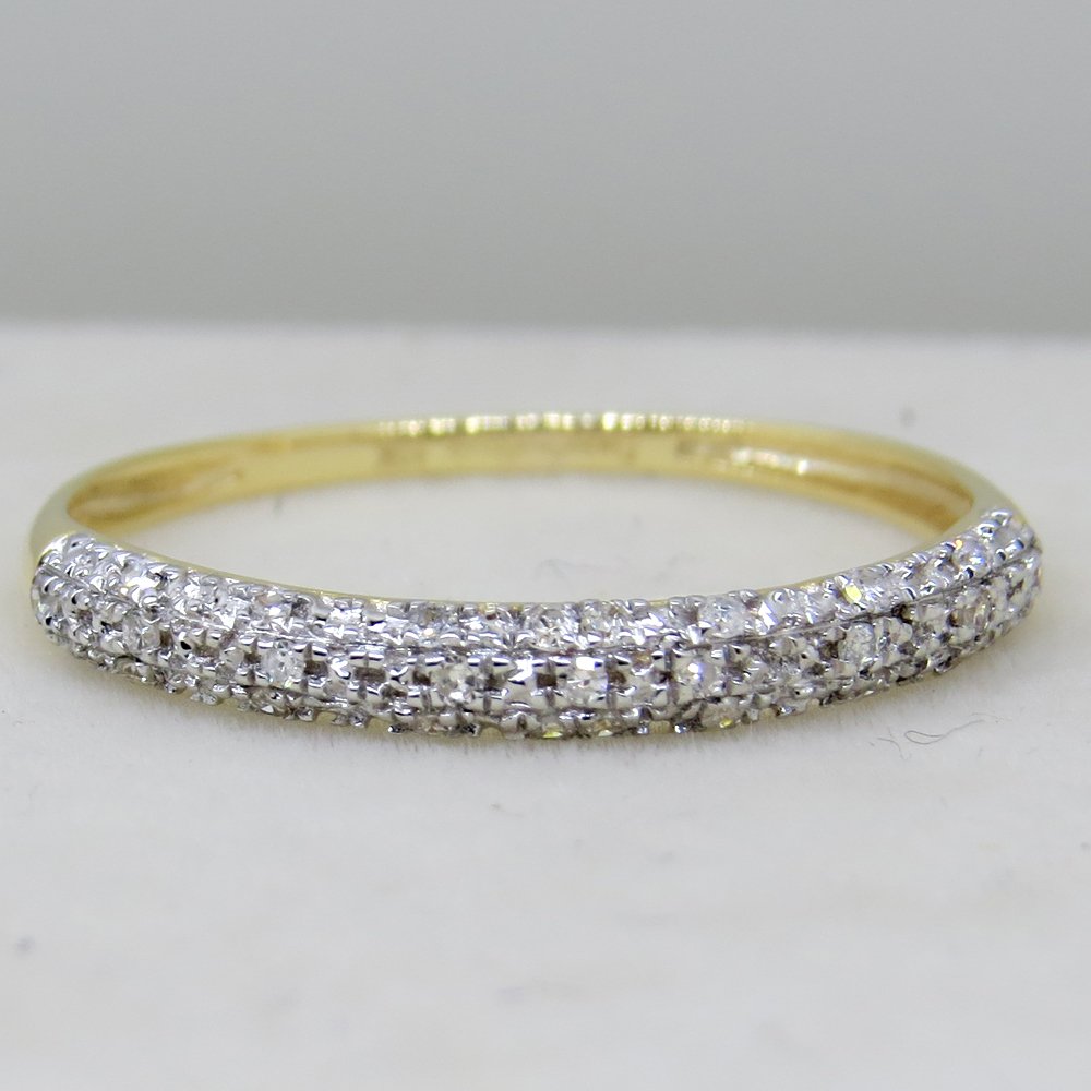 DazzlingRock Collection 10 quilates oro amarillo redonda IJ Diamond