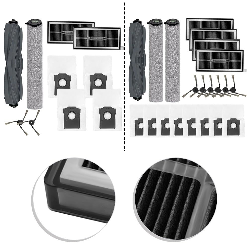 Set di mocio con spazzola laterale compatibile per S70 Roller, S70, S70 per Pro Robot per aspirapolvere (B)
