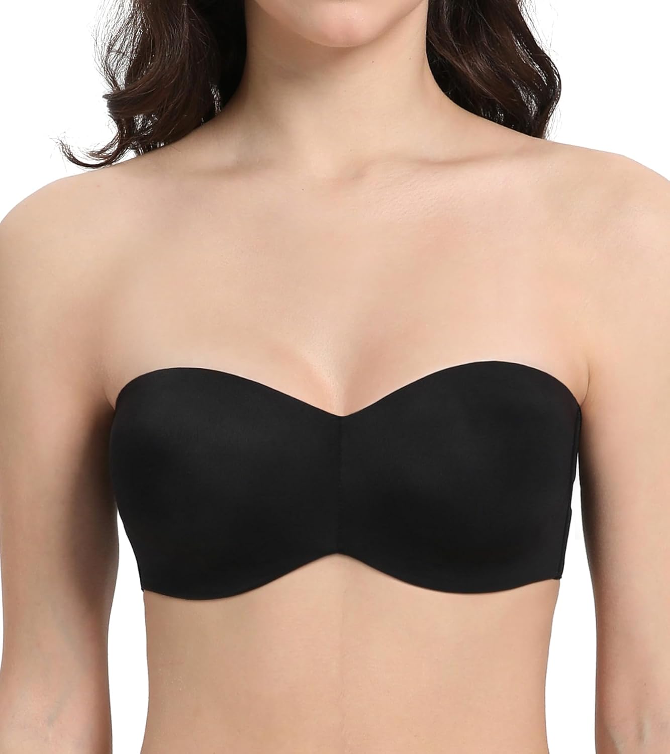 HACI Women's Minimizer Strapless Bra Anti-Slip Underwire Bandeau for Plus Size Seamless Support - Image 5