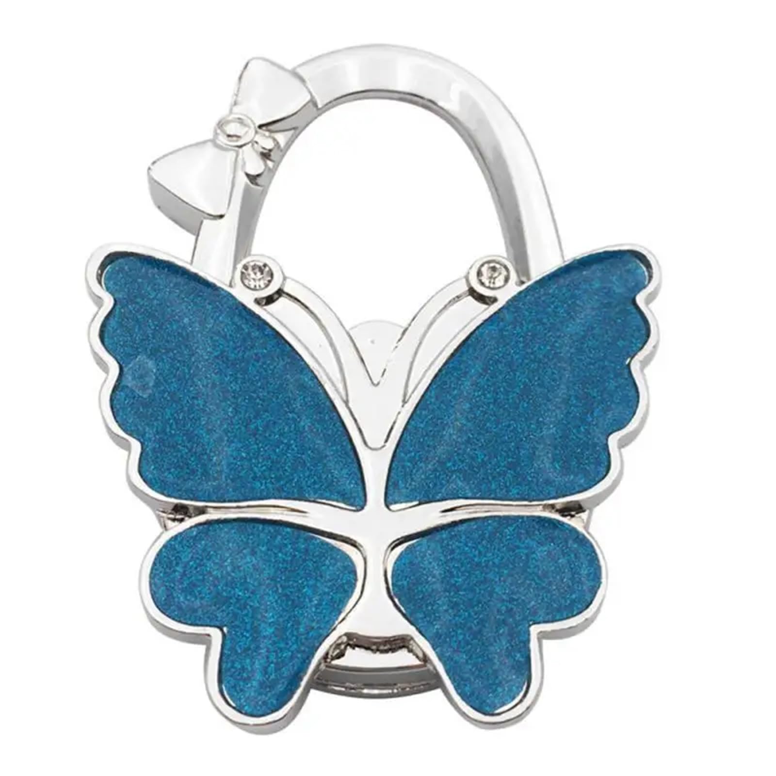 GHHZML Handbag Hooks for Tables Portable Foldable Butterfly Purse Bag Table Hook Holder for Handbag Hanger Home Decoration Desk(Color2)