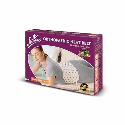Flamingo Orthopaedic Electric Heating Pad - XL SIZE | Pain Relief Heating Belt with Temperature Controller for Lower Bac