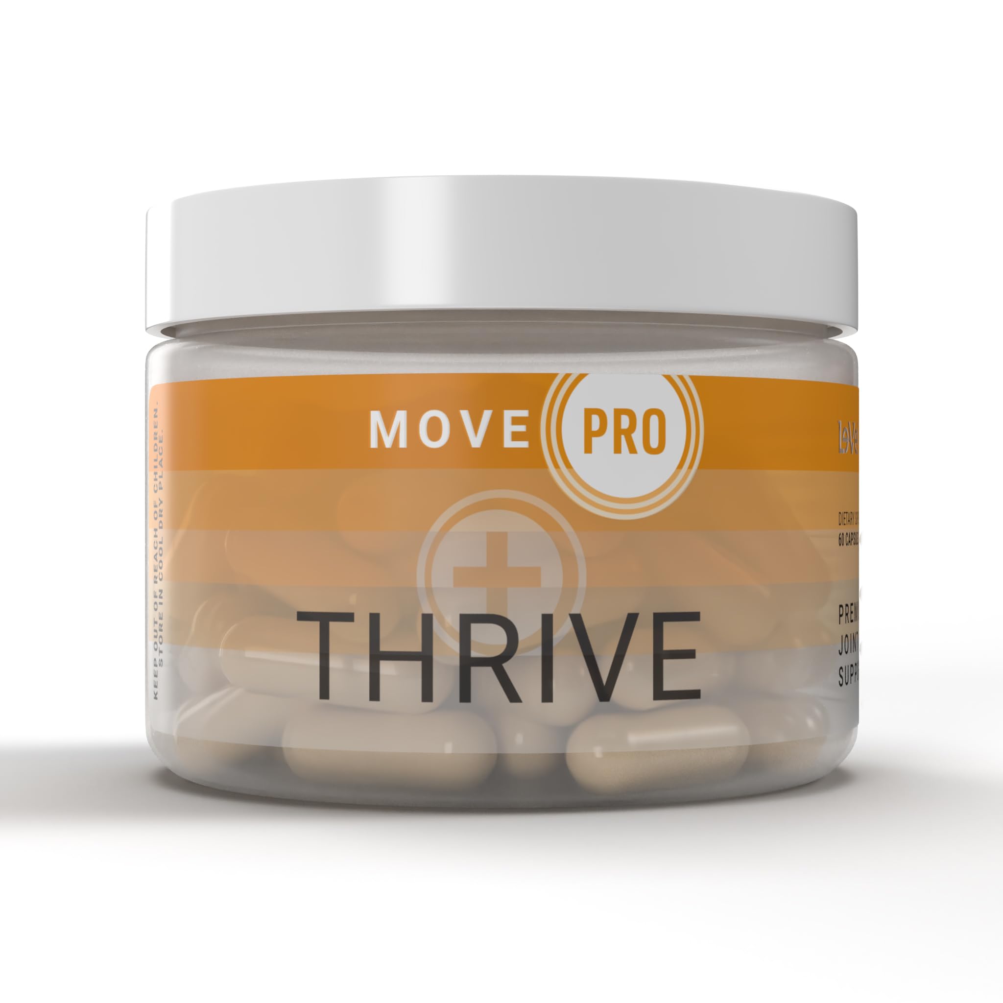Le-VelThrive Move Pro Joint Support Supplement | Glucosamine, Chondroitin, Turmeric, & Boswellia | Supports Mobility & Flexibility | 60 Capsules