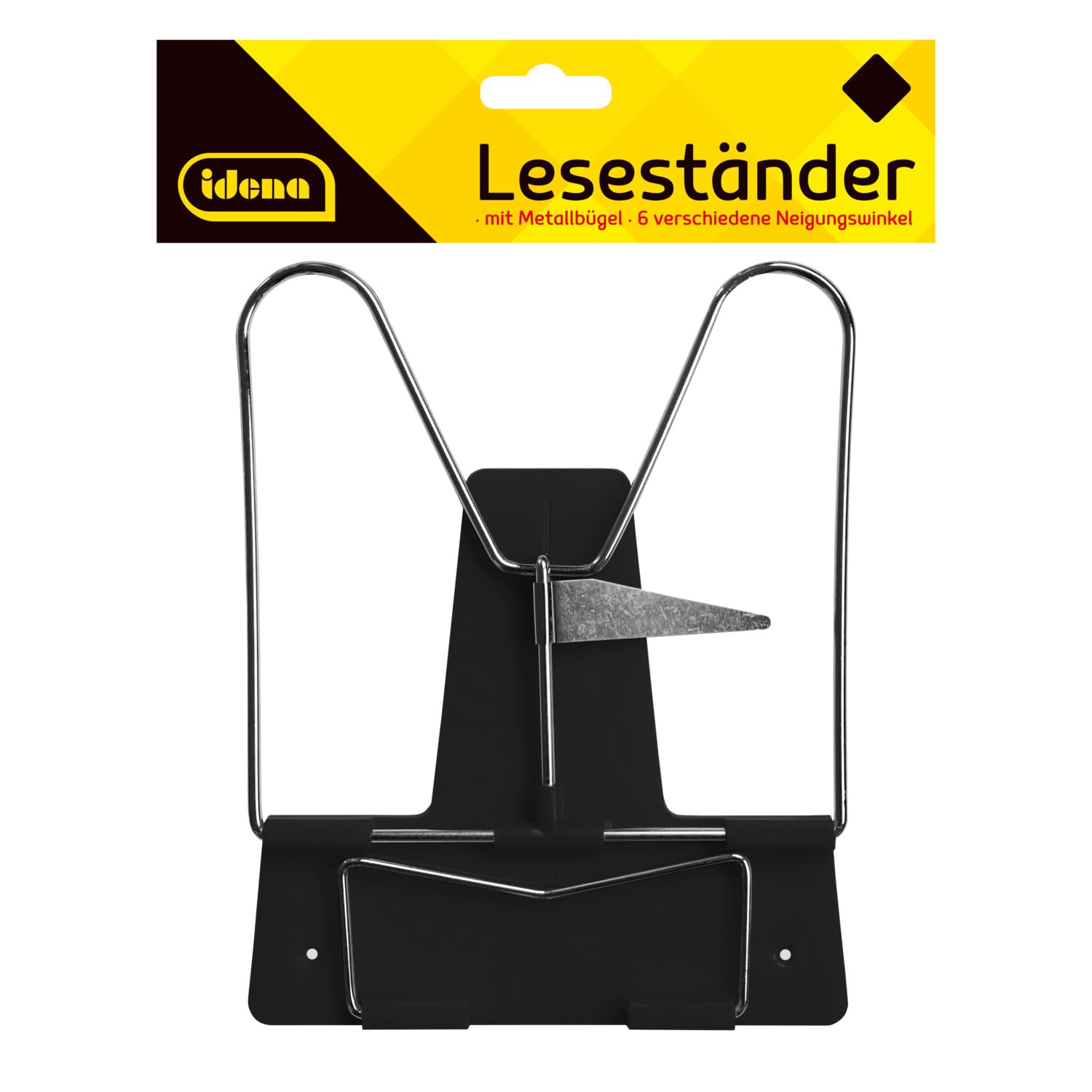 Support De Lecture Avec Arceau Métallique - Réglable 6 Angles, Fixation Sur Table | Idéal Pour Lecture Ergonomique