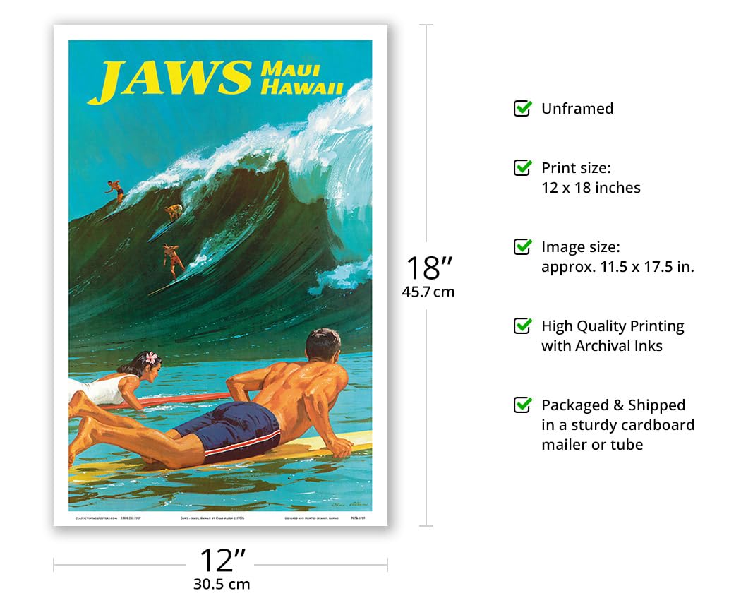 Amazon.co.jp: ジョーズ - マウイ島、ハワイ - ビッグウェーブ