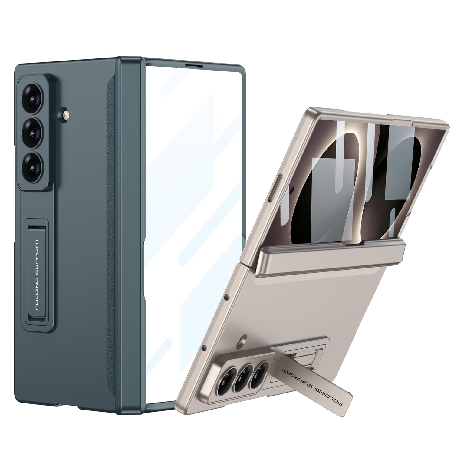 COQUE Etui do Galaxy Z Fold 8 Ultra, powłoka ochronna zintegrowana składana składana powłoka all-inclusive, składane etui na telefon do Samsung Galaxy Z Fold 8 Ultra 5G, złote