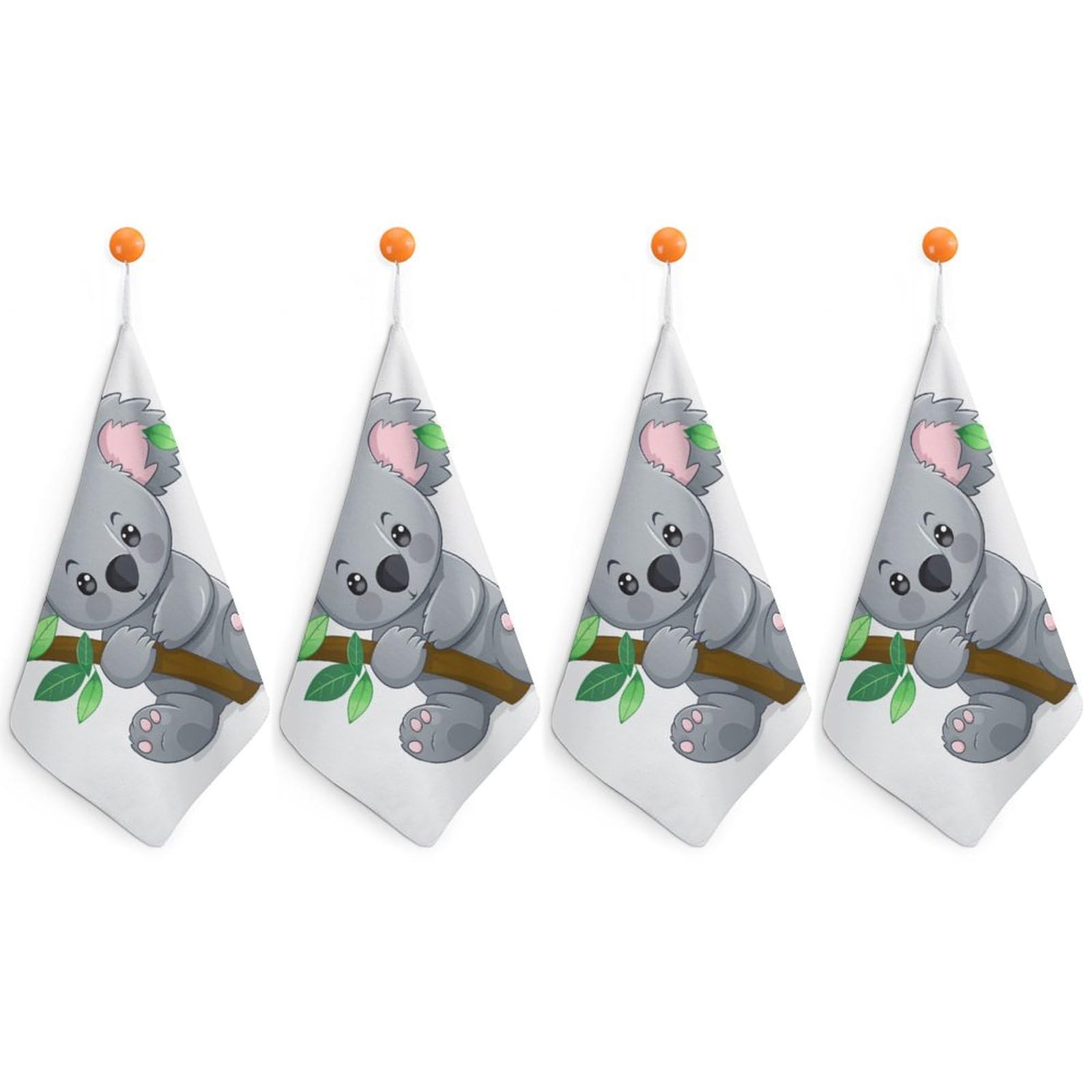 Serviette de bain légère verte koala pour éliminer l'encombrement