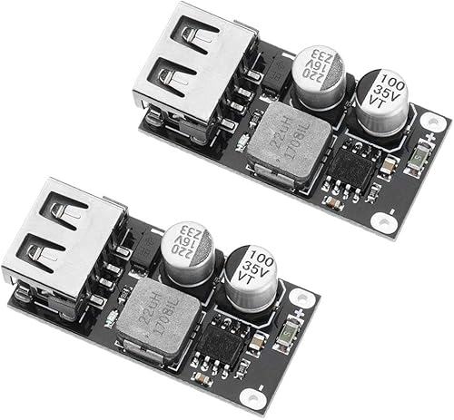 HiLetgo 2 unids DC-DC Power Buck módulo 6V-32V12V24V a QC3.0 carga rápida sola USB carga convertidor de placa