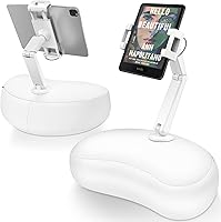 Vista 10 de AboveTEK Soporte de almohada para tableta para cama, manos libres, ajustable en 360°, soporte de almohada para iPad para lectura de regazo con puf