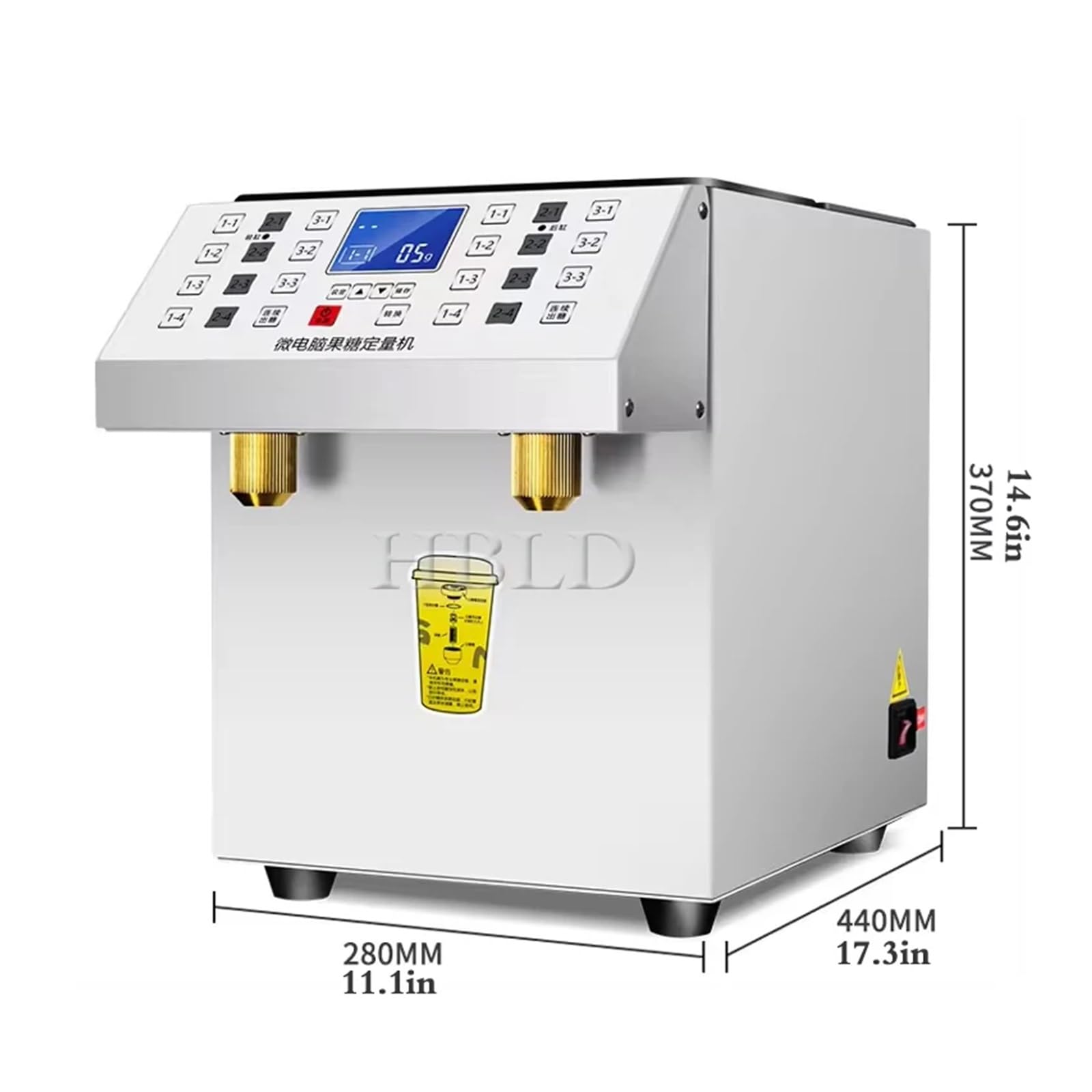 Ekspres do Fruktozy Dual Can Commercial Fructose Machine 5L+ Fully Automatic Milk Tea Shop Syrup Filling(Purple)