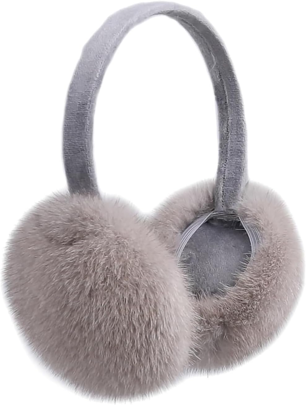 Unisex Real Mink Fur Earmuffs With Velvet Band Mens Womens Foldable Ear Warmer-Luxury Winter Fashion