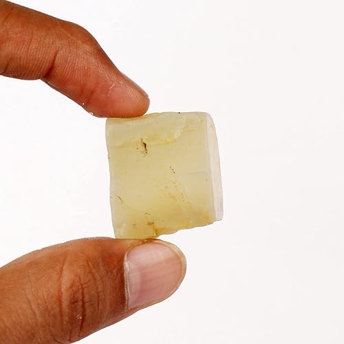 Miniatura 3 de GEMHUB Piedra lunar blanca natural de 95 quilates, piedra lunar auténtica, sin cortar, cristal curativo