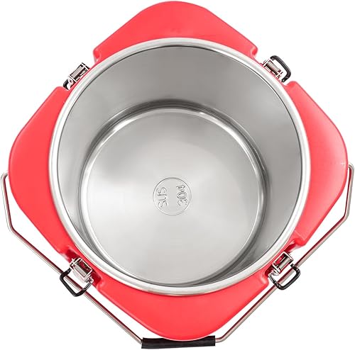 Miniatura 5 de Recipiente de sopa aislado de 20 L5.28 galones con asa, calentador de alimentos calientes o fríos, caja caliente para catering, tarro enfriador de