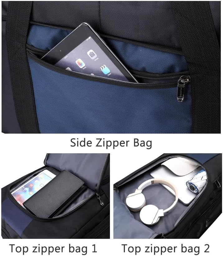 Large Rolling Duffel Bag with Wheels, 34" (130L) Expandable Weekend Travel Waterproof Bag，Expandable design - Image 6