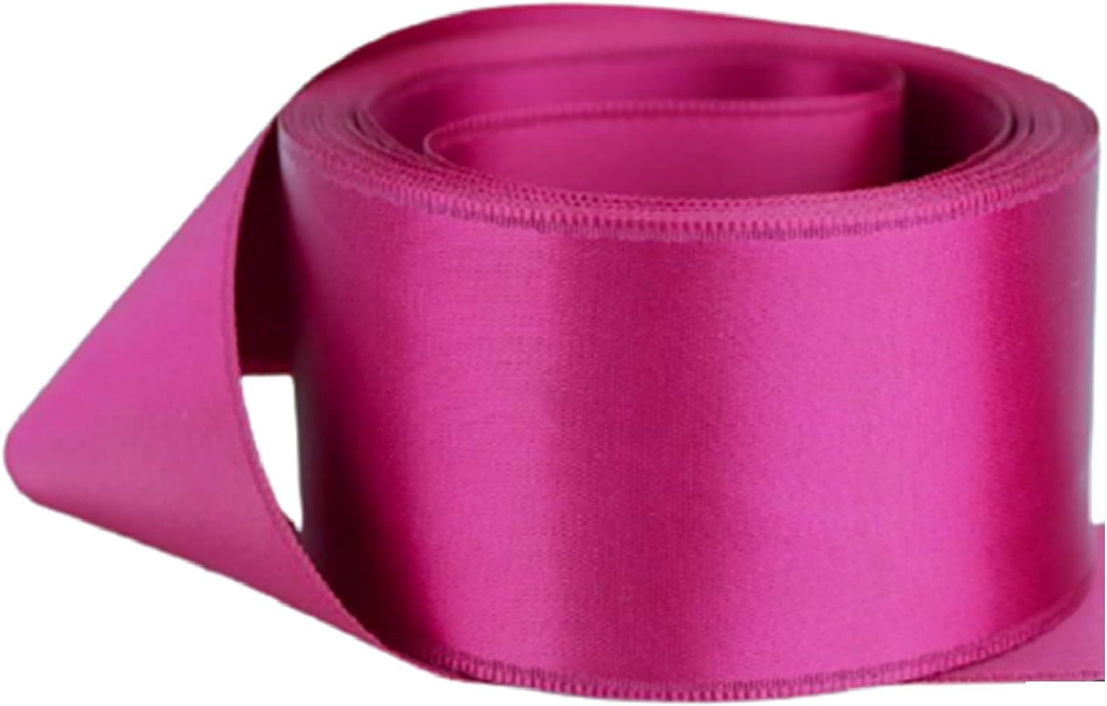 Fuchsia Pink Satin Ribbon 50mm Wide 3 Meters Buy 3 & Get 1 Free