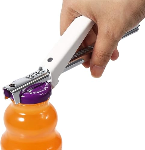 Miniatura 7 de Práctico abridor de frascos, abridor de botellas ajustable, herramienta de cocina manual, abrelatas de latas profesional para personas mayores con
