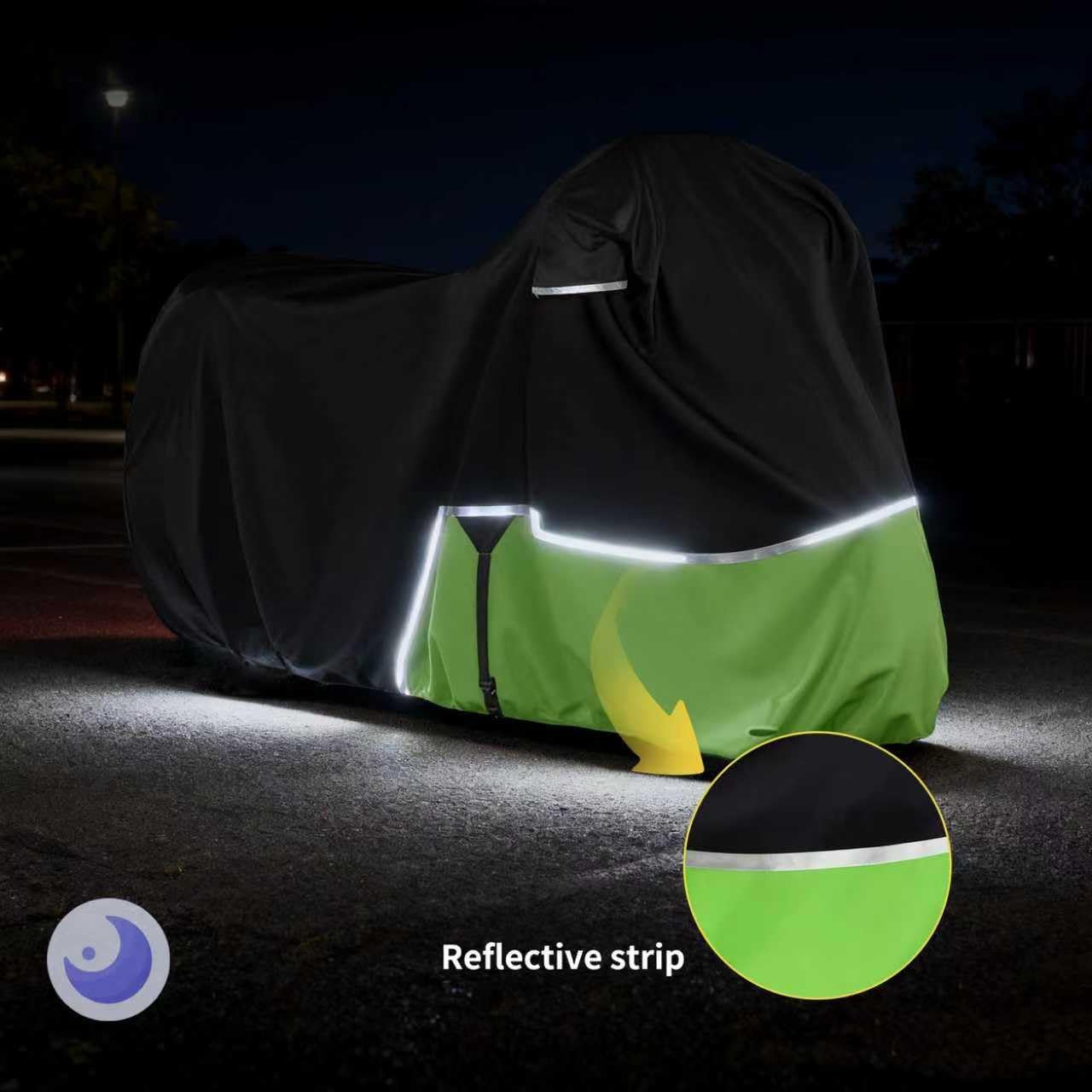Waterproof Motorcycle Cover Replace for Kawasaki Vulcan 650 900 1500 and Eliminator 450 Cruiser Without Trunk Models,420D Oxford Cloth Motorcycle Cover for Snow Rain Dust Protection (Vulcan)
