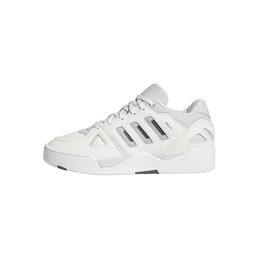 adidas Midcity Low Shoes, Scarpe da Basket Uomo, Core White/Grey One/Grey Strata, 47 1/3 EU