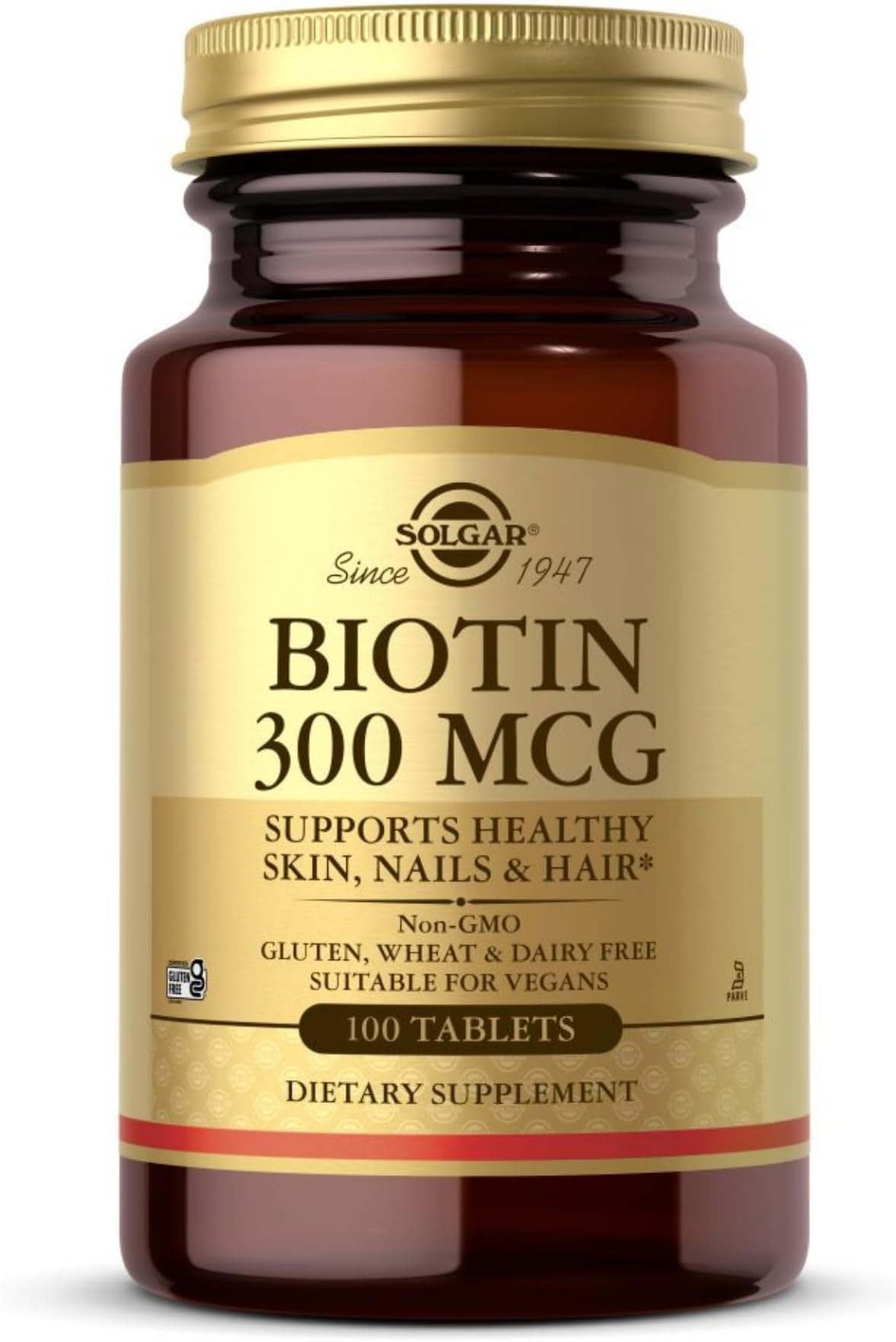 Biotin 300 Mcg, 100 Tablets